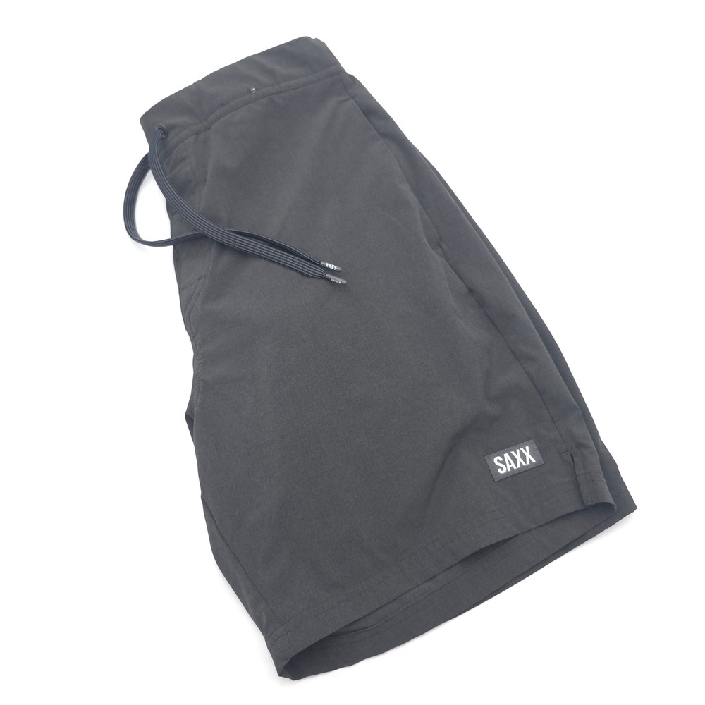 SAXX Sport 2 Life 2N1 Shorts 7" Athletic Lined Men's Small Charcoal Gray Liner